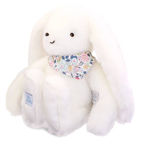 Peluche lapin fleurette 35 cm Blanc+Bleu+Orange+Rose+Vert 3 - vertbaudet enfant 
