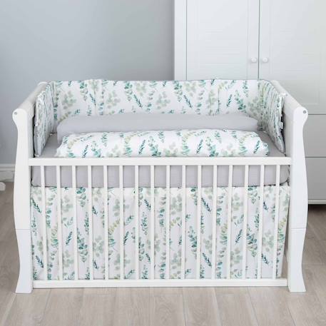Parure de lit bébé en coton eucalyptus Eucalyptus, vert, gris 4 - vertbaudet enfant 