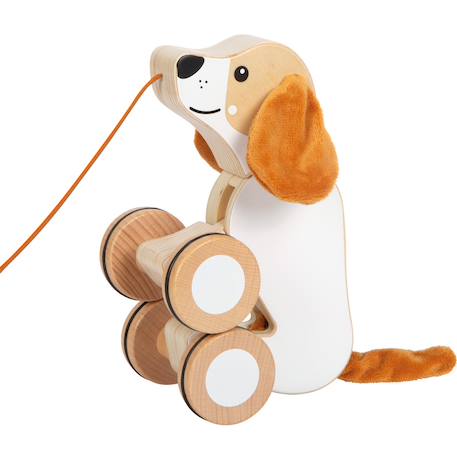 Chien à tirer avec oreilles crépitantes Beige 2 - vertbaudet enfant 