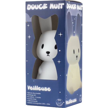 Veilleuse mini bunny Blanc 2 - vertbaudet enfant 