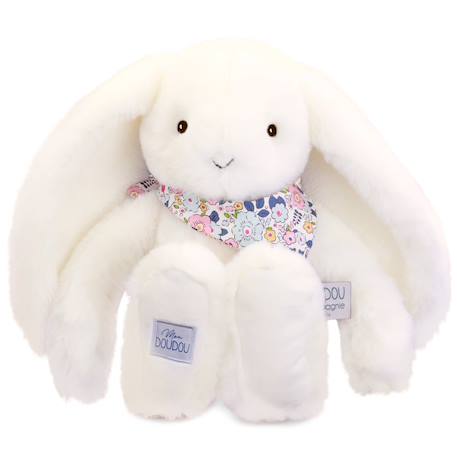 Peluche lapin fleurette 35 cm Blanc+Bleu+Orange+Rose+Vert 2 - vertbaudet enfant 
