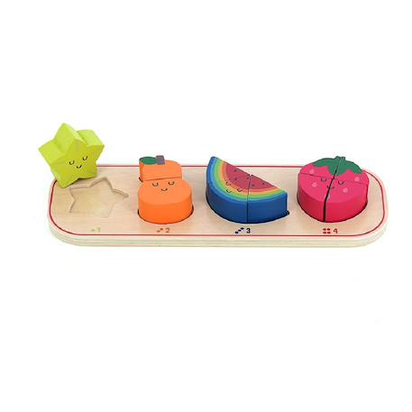 Encastrement 1, 2, 3 et 4 fruits Beige 2 - vertbaudet enfant 