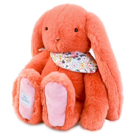 Peluche lapin fleurette 35 cm Blanc+Bleu+Orange+Rose+Vert 14 - vertbaudet enfant 