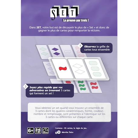 Set - Jeu d'observation et rapidité Bleu 3 - vertbaudet enfant 