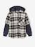 Chemise double matière effet 2 en 1 garçon carreaux blanc 2 - vertbaudet enfant 