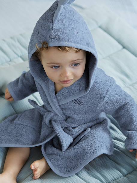 Peignoir bébé PETIT DINO bleu 2 - vertbaudet enfant 