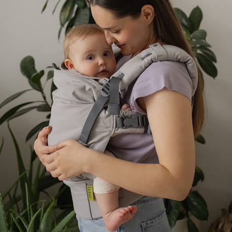 Porte bébé boba x gris Gris clair 1 - vertbaudet enfant 
