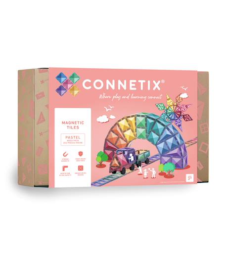 Jeu de construction magnétique pastel méga paquet, 202 pièces Pastel 1 - vertbaudet enfant 