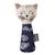 Hochet tricoté en coton bio Bleu 1 - vertbaudet enfant 