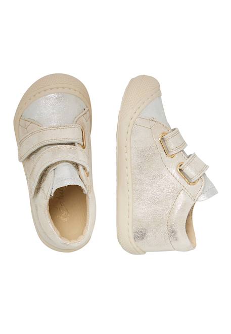 Chaussures premiers pas en cuir cocoon vl Argent clair+Rose clair- 4 - vertbaudet enfant 