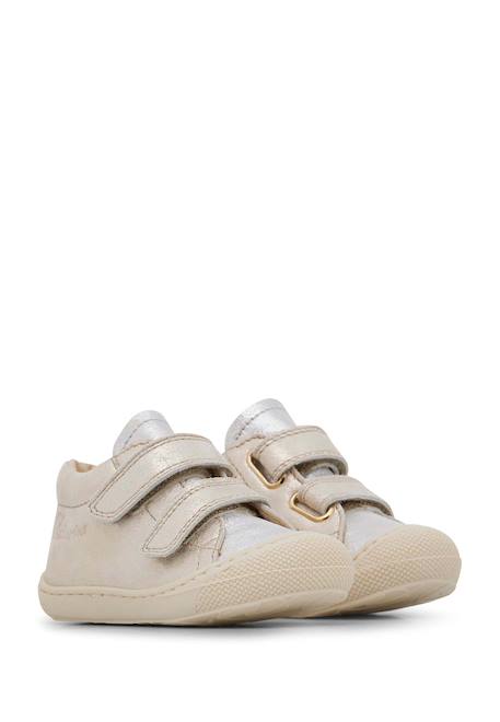 Chaussures premiers pas en cuir cocoon vl Argent clair+Rose clair- 2 - vertbaudet enfant 