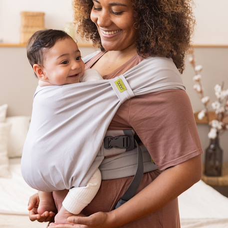 Porte-bébé hybride boba bliss gris Gris 1 - vertbaudet enfant 