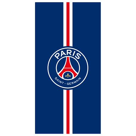 Serviette de bain et de plage imprimée 100% coton, psg hechter Bleu 1 - vertbaudet enfant 