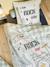 Parure housse de couette + taie d'oreiller enfant ROCK MUSIC, avec coton recyclé vert sauge 1 - vertbaudet enfant 