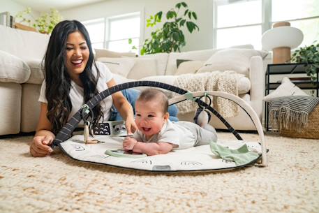 Tapis d’éveil musical avec arches et accessoires gymini Black & white 2 - vertbaudet enfant 