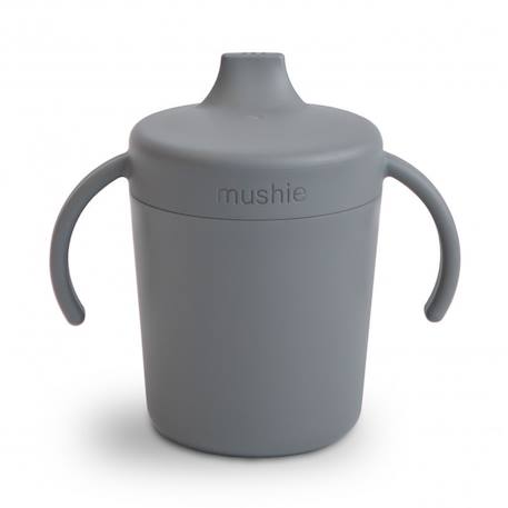 Tasse d'apprentissage en silicone Ecru+Fumée+Rose+Vert d'eau 6 - vertbaudet enfant 