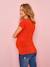 T-shirt de grossesse finition dentelle de coton Orangé 3 - vertbaudet enfant 
