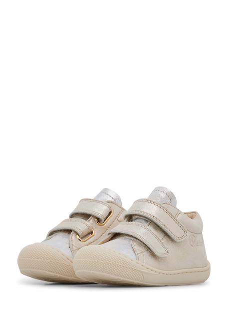 Chaussures premiers pas en cuir cocoon vl Argent clair+Rose clair- 5 - vertbaudet enfant 