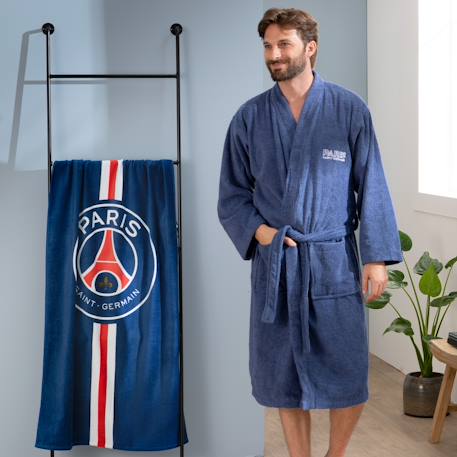 Serviette de bain et de plage imprimée 100% coton, psg hechter Bleu 3 - vertbaudet enfant 