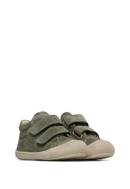 Chaussures Premiers Pas Naturino Macks - En Cuir Et Suède Avec Semelle Caoutchouc - Vert