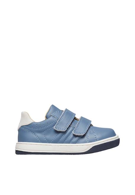 Chaussures en cuir et suède nume vl. Beige+Bleu+Marine 6 - vertbaudet enfant 