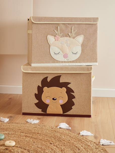 Boîte de rangement lion - coffre à jouets Âne+Baleine+Faon ella+Faons+Hérisson+Hérisson piksi+Lion 34 - vertbaudet enfant 