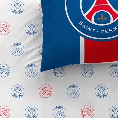 Parure de lit imprimée 100% coton, psg classic Bleu 2 - vertbaudet enfant 