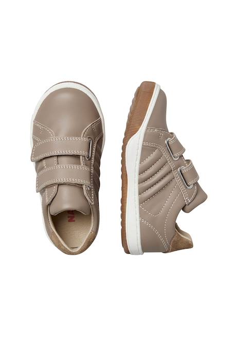 Chaussures en cuir et suède nume vl. Beige+Bleu+Marine 4 - vertbaudet enfant 