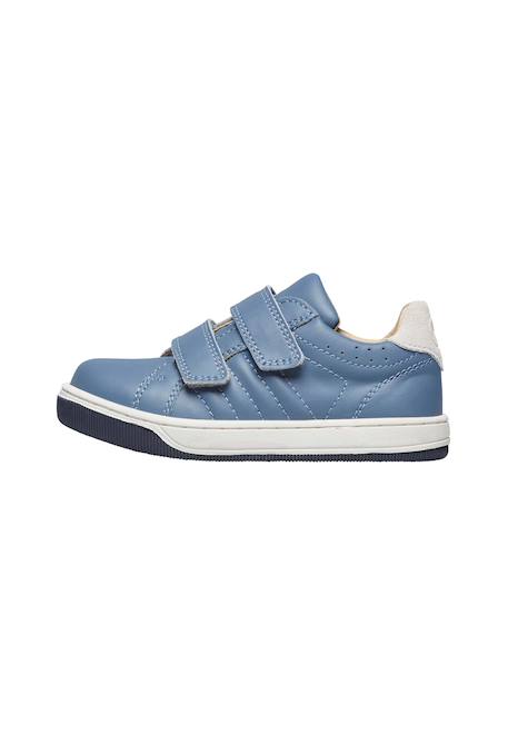 Chaussures en cuir et suède nume vl. Beige+Bleu+Marine 8 - vertbaudet enfant 