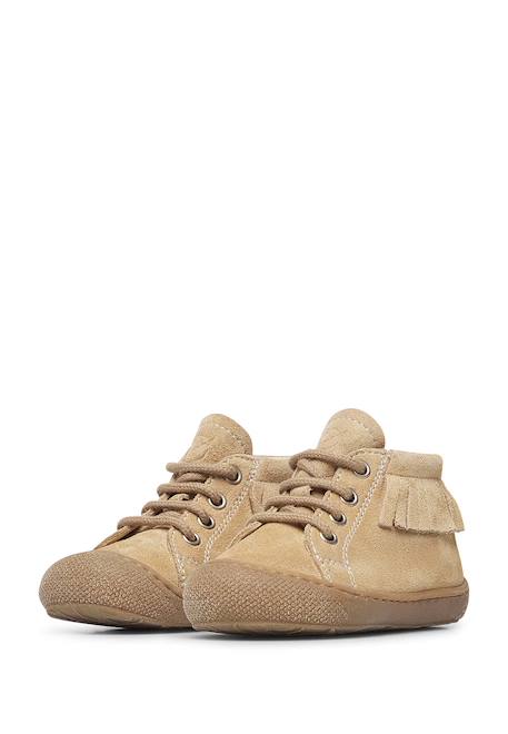 Chaussures premiers pas en suède july one Beige+Marron- 5 - vertbaudet enfant 