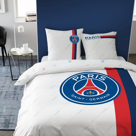 Parure de lit imprimée 100% coton, psg retro white Blanc 5 - vertbaudet enfant 