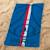 Serviette de bain et de plage imprimée 100% coton, psg sport Bleu/rouge 2 - vertbaudet enfant 