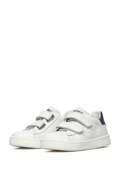 Baskets en cuir hasselt 2 vl. Blanc-bleu+Blanc-bleu-+Céleste+Marine+Marine- 5 - vertbaudet enfant 