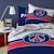 Parure de lit imprimée 100% coton, psg logo Bleu 1 - vertbaudet enfant 