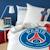 Parure de lit imprimée 100% coton, psg retro white Blanc 1 - vertbaudet enfant 