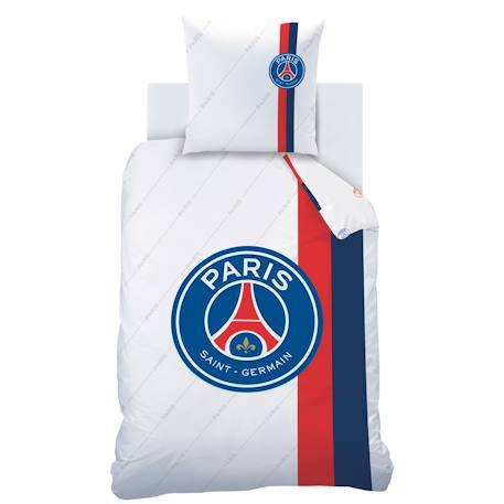 Parure de lit imprimée 100% coton, psg retro white Blanc 3 - vertbaudet enfant 