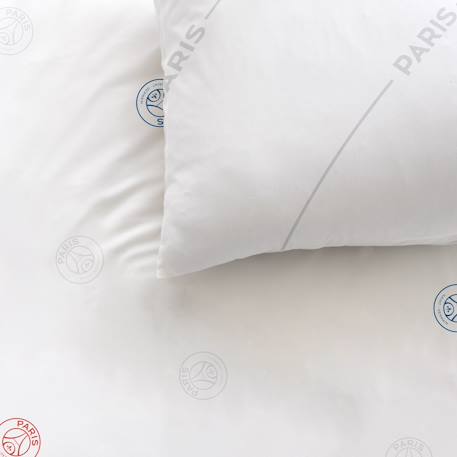 Parure de lit imprimée 100% coton, psg retro white Blanc 2 - vertbaudet enfant 