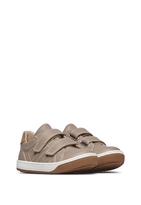Chaussures en cuir et suède nume vl. Beige+Bleu+Marine 2 - vertbaudet enfant 