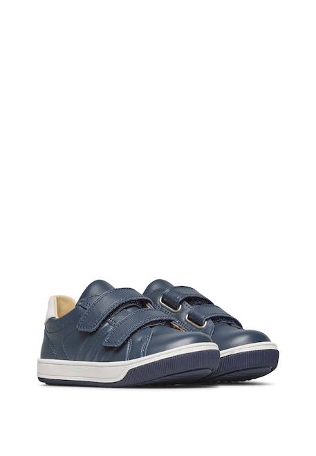 Chaussures en cuir et suède nume vl. Beige+Bleu+Marine 12 - vertbaudet enfant 