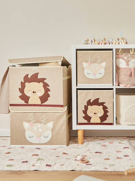 Boîte de rangement lion - coffre à jouets Âne+Baleine+Faon ella+Faons+Hérisson+Hérisson piksi+Lion 35 - vertbaudet enfant 