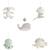 Mobile musical animaux vert d'eau Beige+Beige, marron, noir+Beige, rose, noir+Beige, vert d'eau+Vert d'eau 16 - vertbaudet enfant 