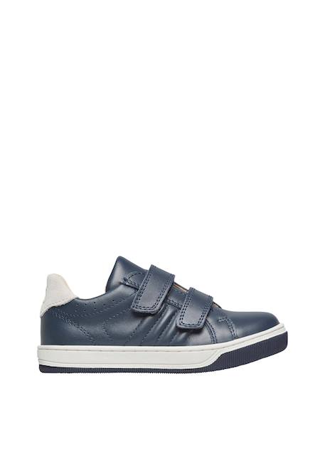 Chaussures en cuir et suède nume vl. Beige+Bleu+Marine 11 - vertbaudet enfant 