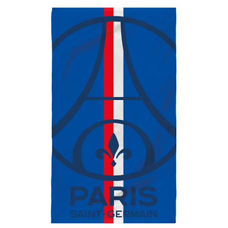 Serviette de bain et de plage imprimée 100% coton, psg sport Bleu/rouge 1 - vertbaudet enfant 
