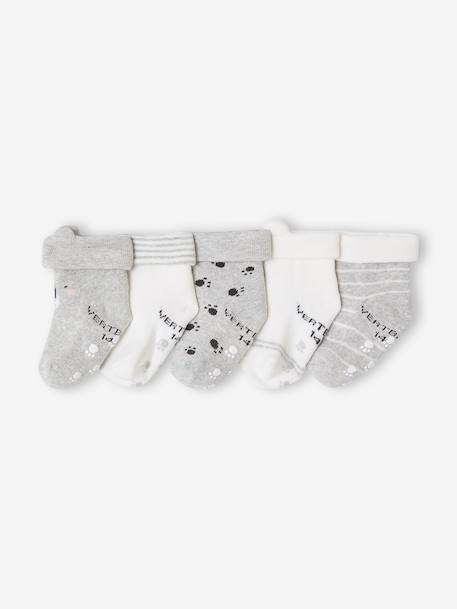 Lot de 5 paires de chaussettes 'koala' bébé Assorties 2 - vertbaudet enfant 