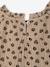 Robe bébé à volants en gaze de coton rose+taupe+vieux rose 9 - vertbaudet enfant 