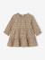 Robe bébé à volants en gaze de coton rose+taupe+vieux rose 6 - vertbaudet enfant 