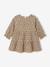 Robe bébé à volants en gaze de coton rose+taupe+vieux rose 7 - vertbaudet enfant 