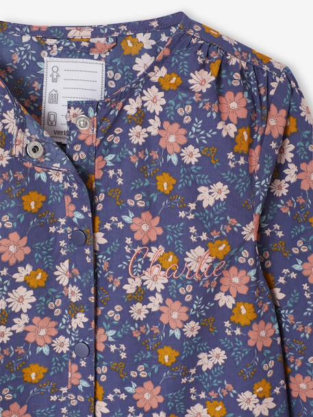 Tablier fille personnalisable Flowers marine 3 - vertbaudet enfant 