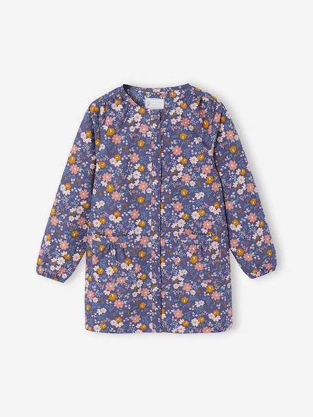 Tablier fille personnalisable Flowers marine 1 - vertbaudet enfant 