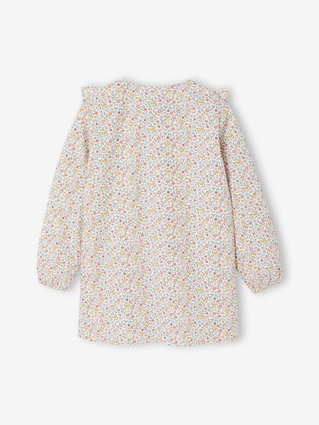 Tablier fille personnalisable à fleurs Bergamotte rose poudré 2 - vertbaudet enfant 
